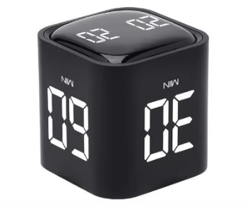 Digitale Kubus Timer met Zwaartekrachtsensor – Pomodoro Countdown Timer met Verstelbaar Volume