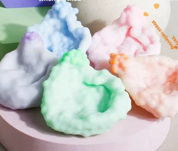 Knapperige Squishy Stressbal – Dubbele Textuur Fidget Speelgoed voor Angstverlichting en Focus