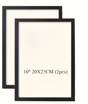 Set van 2 Houten Fotolijsten – Vintage Wandmontage Frames