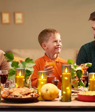 Set van 5 LED Vlamloze Kaarsen met Afstandsbediening – Sfeerverlichting met Timer