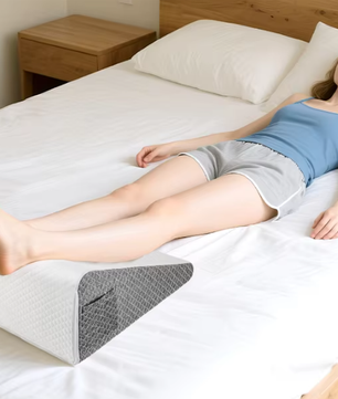 Ergonomisch Wigkussen van Traagschuim – Driehoekig Rug- en Slaapkussen