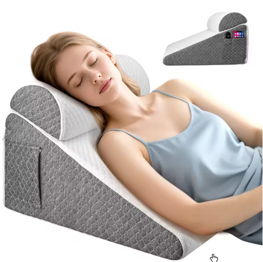 Ergonomisch Wigkussen van Traagschuim – Driehoekig Rug- en Slaapkussen