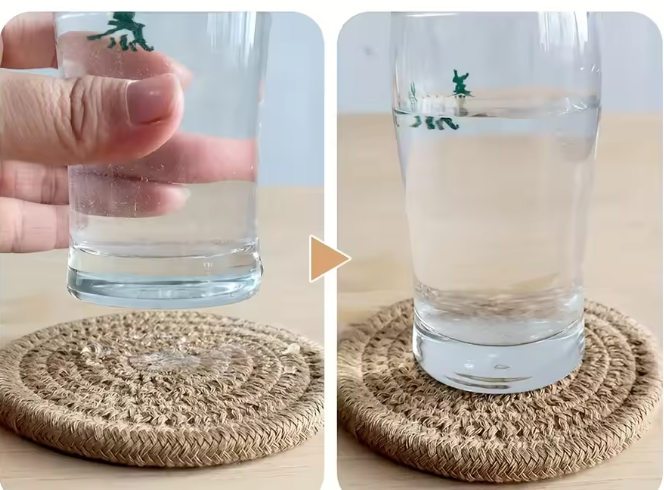 Onderzetters Set van 8 – Absorberende Drankonderzetters voor Tafel