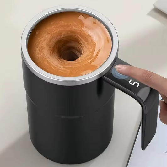 Elektrische Zelfroerende Koffiemok 380 ml – USB Oplaadbare Automatische Mengbeker