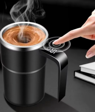 Elektrische Zelfroerende Koffiemok 380 ml – USB Oplaadbare Automatische Mengbeker