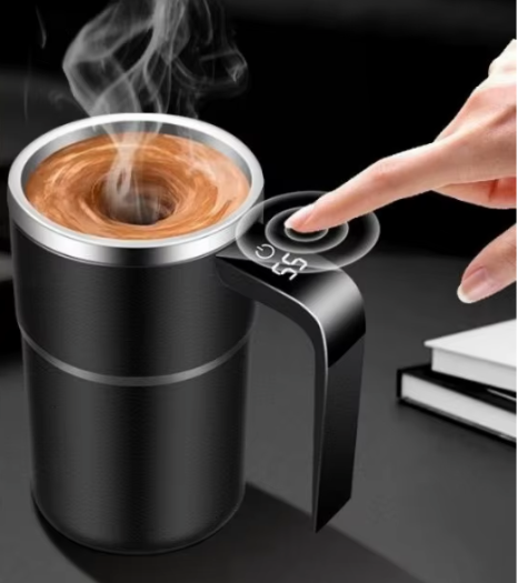 Elektrische Zelfroerende Koffiemok 380 ml – USB Oplaadbare Automatische Mengbeker