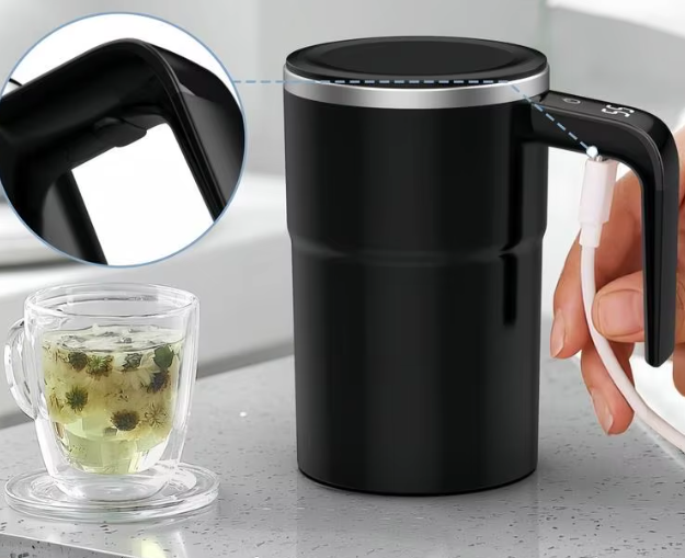Elektrische Zelfroerende Koffiemok 380 ml – USB Oplaadbare Automatische Mengbeker
