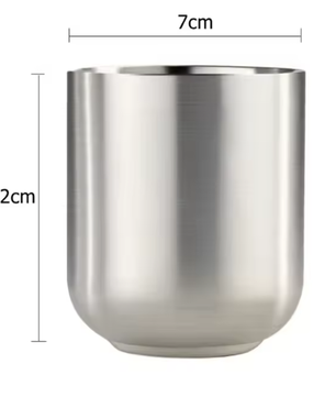 Set van 2 Dubbelwandige RVS Mokken 280 ml – Geïsoleerde Metalen Drinkbekers voor Thuis, Restaurant en Camping