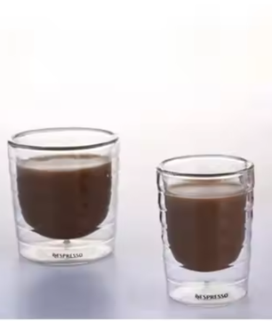 Dubbelwandige Glazen Koffiebeker – Handgemaakte Glas Mok voor Espresso, Thee en Dranken