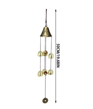 Grote Metalen Windgong met Klokken – Decoratieve Tuin Windgong voor Balkon en Buiten