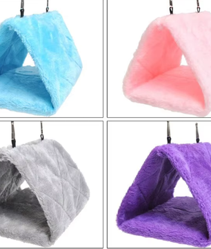 Pluche Vogel Hangmat Tent – Warm Vogelbed voor Papegaaien en Vogelkooien