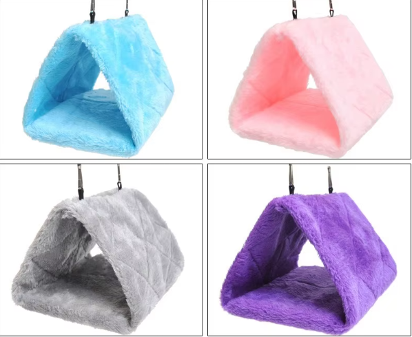 Pluche Vogel Hangmat Tent – Warm Vogelbed voor Papegaaien en Vogelkooien