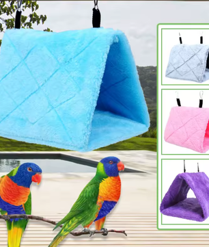 Pluche Vogel Hangmat Tent – Warm Vogelbed voor Papegaaien en Vogelkooien