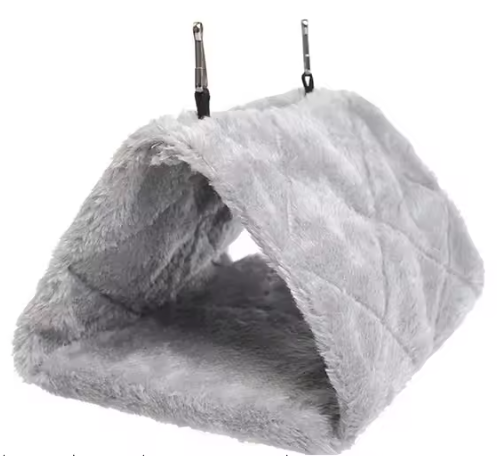 Pluche Vogel Hangmat Tent – Warm Vogelbed voor Papegaaien en Vogelkooien