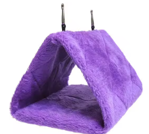 Pluche Vogel Hangmat Tent – Warm Vogelbed voor Papegaaien en Vogelkooien