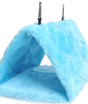 Pluche Vogel Hangmat Tent – Warm Vogelbed voor Papegaaien en Vogelkooien