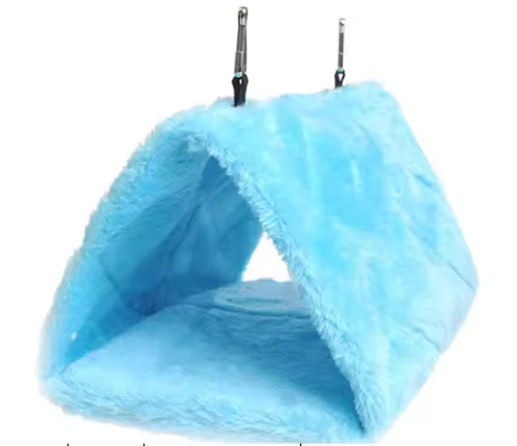 Pluche Vogel Hangmat Tent – Warm Vogelbed voor Papegaaien en Vogelkooien