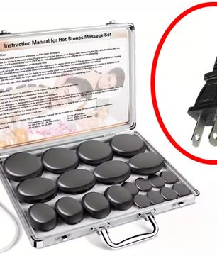 Hot Stone Massageset met Verwarming en Temperatuurregeling – Professionele Basalt Stenen voor Ontspanning en Spiertherapie