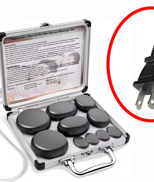 Hot Stone Massageset met Verwarming en Temperatuurregeling – Professionele Basalt Stenen voor Ontspanning en Spiertherapie