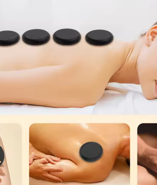 20-delige Hot Stone Massageset met Verwarmingsbox – Basalt Massagestenen voor Professionele Spa en Ontspanning