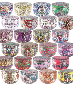 24-delige Klassieke Geurkaarsen Set – Sfeervolle Kaarsen in Glas voor Decoratie en Cadeau