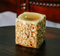 Retro Keramische Aromatherapiebrander – Crack Glaze Oliebrander voor Sfeervolle Decoratie en Geurverspreiding