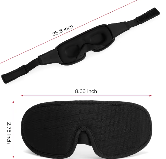 3D Slaapmasker Lichtdicht – Ergonomisch Oogmasker voor Diepe Slaap