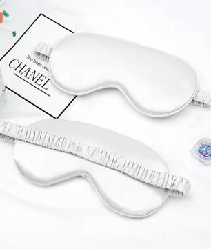 Zijden Slaapmasker – Lichtdicht Oogmasker met Verstelbare Band