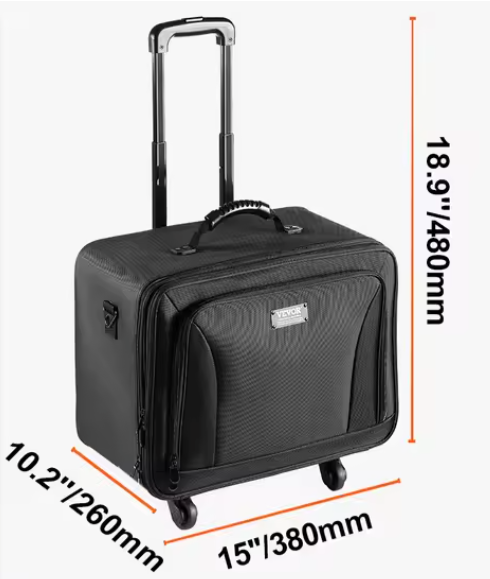 Rollende Make-up Koffer – Grote Opberg Organizer met Wielen en Handvat