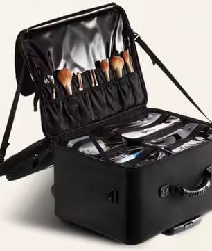 Rollende Make-up Koffer – Grote Opberg Organizer met Wielen en Handvat