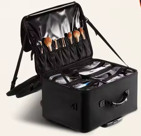Rollende Make-up Koffer – Grote Opberg Organizer met Wielen en Handvat