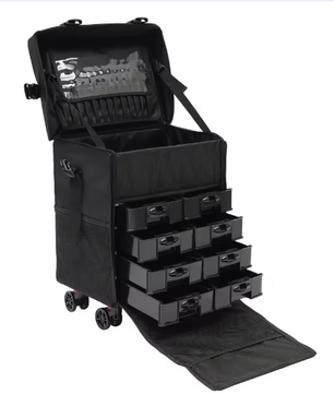 Multifunctionele Kapperstas met Wielen – Professionele Beauty Trolley met 8 Laden