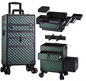Professionele Make-up Trolley met Wielen – Afsluitbare Cosmetische Koffer met Laden