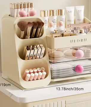 Cosmetica Opbergdoos – Multifunctionele Organizer met Grote Capaciteit voor Bureau