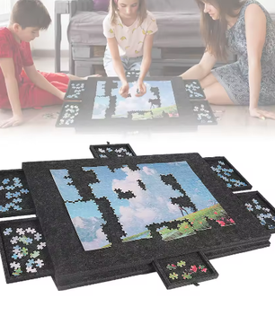 Puzzelbord met 6 Laden – Draagbare Puzzeltafel voor 1000 Stukjes