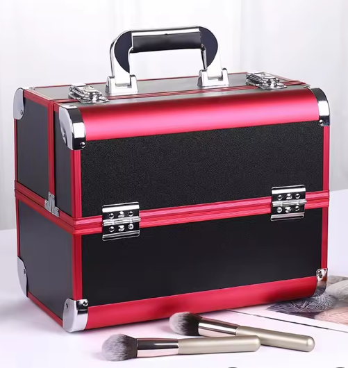 Aluminium Make-up Koffer – Draagbare Cosmetische Organizer met Handvat