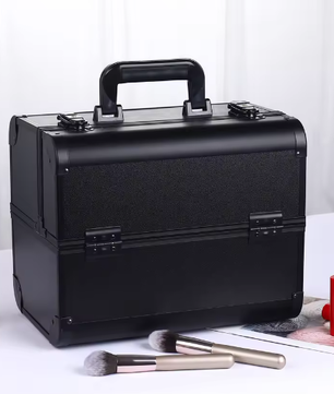 Aluminium Make-up Koffer – Draagbare Cosmetische Organizer met Handvat