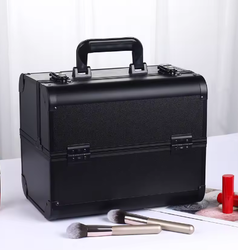 Aluminium Make-up Koffer – Draagbare Cosmetische Organizer met Handvat