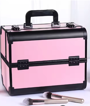 Aluminium Make-up Koffer – Draagbare Cosmetische Organizer met Handvat