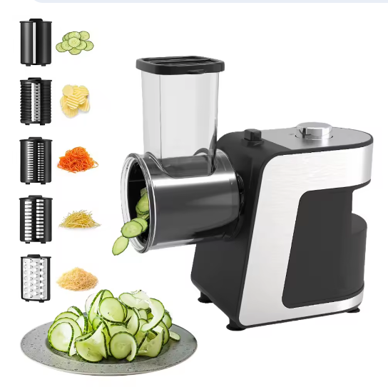 Multifunctionele Elektrische Groente- en Fruitsnijder – 5-in-1 Keukenmachine met 500W Motor