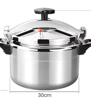 Aluminium Snelkookpan 3L/7L/9L/11L/15L – Gasgeschikt met Easy Lock Deksel en Explosieveilige Constructie