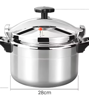 Aluminium Snelkookpan 3L/7L/9L/11L/15L – Gasgeschikt met Easy Lock Deksel en Explosieveilige Constructie