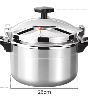 Aluminium Snelkookpan 3L/7L/9L/11L/15L – Gasgeschikt met Easy Lock Deksel en Explosieveilige Constructie