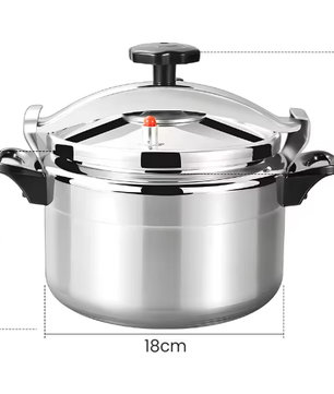 Aluminium Snelkookpan 3L/7L/9L/11L/15L – Gasgeschikt met Easy Lock Deksel en Explosieveilige Constructie
