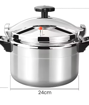 Aluminium Snelkookpan 3L/7L/9L/11L/15L – Gasgeschikt met Easy Lock Deksel en Explosieveilige Constructie