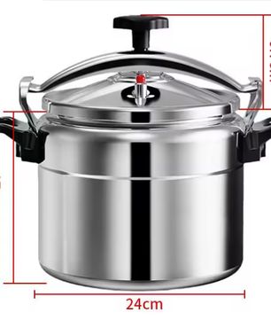 Aluminium Snelkookpan 3L/4L/5L/7L – Gasgeschikt met Easy Lock Deksel en Explosieveilige Constructie