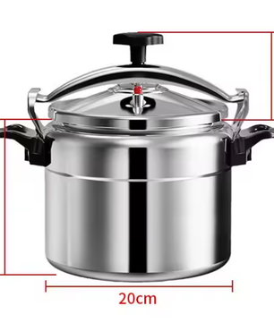 Aluminium Snelkookpan 3L/4L/5L/7L – Gasgeschikt met Easy Lock Deksel en Explosieveilige Constructie