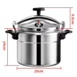 Aluminium Snelkookpan 3L/4L/5L/7L – Gasgeschikt met Easy Lock Deksel en Explosieveilige Constructie