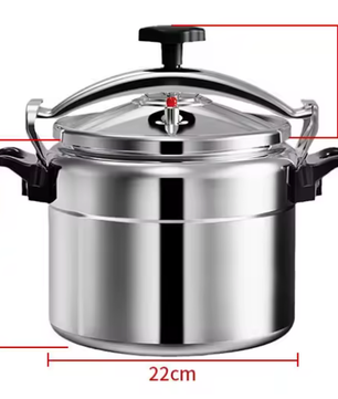 Aluminium Snelkookpan 3L/4L/5L/7L – Gasgeschikt met Easy Lock Deksel en Explosieveilige Constructie