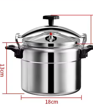 Aluminium Snelkookpan 3L/4L/5L/7L – Gasgeschikt met Easy Lock Deksel en Explosieveilige Constructie